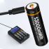 BESTON 18650 3.7V 3500mAh dobíjecí lithiová baterie vysoká kapacita USB nabíjení pro venkovní aktivity