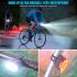 USB dobíjecí světlo na kolo vodotěsné bílé přední a červené zadní světlo cyklistická bezpečnost LED světla