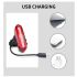 USB dobíjecí zadní světlo na kolo s vysokou intenzitou LED a technologií COB pro bezpečnost při jízdě