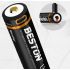 BESTON 18650 3.7V 3500mAh dobíjecí lithiová baterie vysoká kapacita USB nabíjení pro venkovní aktivity