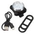 USB dobíjecí světlo na kolo HJ-030 3 LED diody 4 režimy osvětlení vodotěsné cyklistická bezpečnost
