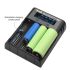 YONII D4 LCD 4 slot 18650 Nabíjecka baterií pro 18650 21700 26650 Lithiová AA AAA Ni-mh baterie