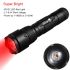 UltraFire WF-502B kompaktní LED svítilna XP-E2 červená vodotěsná IPX65 pro lovecké a astronomické aktivity