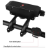 USB dobíjecí přední světlo s 120dB cyklistickým klaksonem vodotěsné bezpečnostní příslušenství pro cyklisty