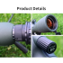 25-75x60 Zoom Spotting Scope Objektiv ED Výkonný monokulární dalekohled Bak4 s hranolem pro venkovní kempování při pozorování ptáků