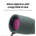 25-75x60 Zoom Spotting Scope Objektiv ED Výkonný monokulární dalekohled Bak4 s hranolem pro venkovní kempování při pozorování ptáků