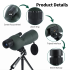 25-75x60 Zoom Spotting Scope Objektiv ED Výkonný monokulární dalekohled Bak4 s hranolem pro venkovní kempování při pozorování ptáků