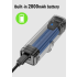 Cyklistické světlo TOWILD CL600 LED USB dobíjecí 2000mAh vysoká svítivost vodotěsný design pro bezpečnou jízdu