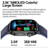 E580 Chytré Hodinky s Glukózou, EKG, Srdečním Tepem, Krevním Tlakem a IP68. Zdraví na 2.04
