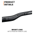 TOSEEK ZF-ONE MTB karbonová řídítka 31.8mm lehká konstrukce matně černá šířka 580-760mm pro horská kola