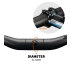 TOSEEK ZF-ONE MTB karbonová řídítka 31.8mm lehká konstrukce matně černá šířka 580-760mm pro horská kola
