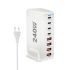 240W stolní GaN nabíječka 8portová USB typu C PD rychlé nabíjení 3.0 pro nabíjení více zařízení efektivně
