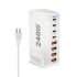 240W stolní GaN nabíječka 8portová USB typu C PD rychlé nabíjení 3.0 pro nabíjení více zařízení efektivně