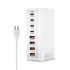 240W stolní GaN nabíječka 8portová USB typu C PD rychlé nabíjení 3.0 pro nabíjení více zařízení efektivně