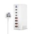 240W stolní GaN nabíječka 8portová USB typu C PD rychlé nabíjení 3.0 pro nabíjení více zařízení efektivně