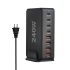 240W stolní GaN nabíječka 8portová USB typu C PD rychlé nabíjení 3.0 pro nabíjení více zařízení efektivně