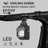 SMILING SHARK EVO1700 cyklistické světlo LED s USB-C dobíjením vodotěsné a nastavitelné režimy osvětlení