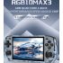 POWKIDDY RGB10 MAX3 kapesní retro herní konzole 5palcová IPS obrazovka 1280x720 open-source hraní