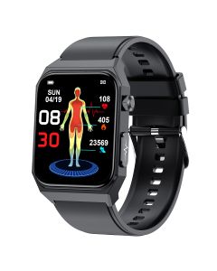 Chytré hodinky E530 s glukózou v krvi ECG? Srdecní frekvence Krevní tlak IP68 Vodotesné chytré hodinky