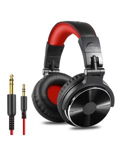 Oneodio Pro-10 Kabelová profesionální DJ sluchátka Studio Pro s mikrofonem pres ucho HiFi monitor Hudební sluchátka Sluchátka pro telefon PC-Cervená & Cerná