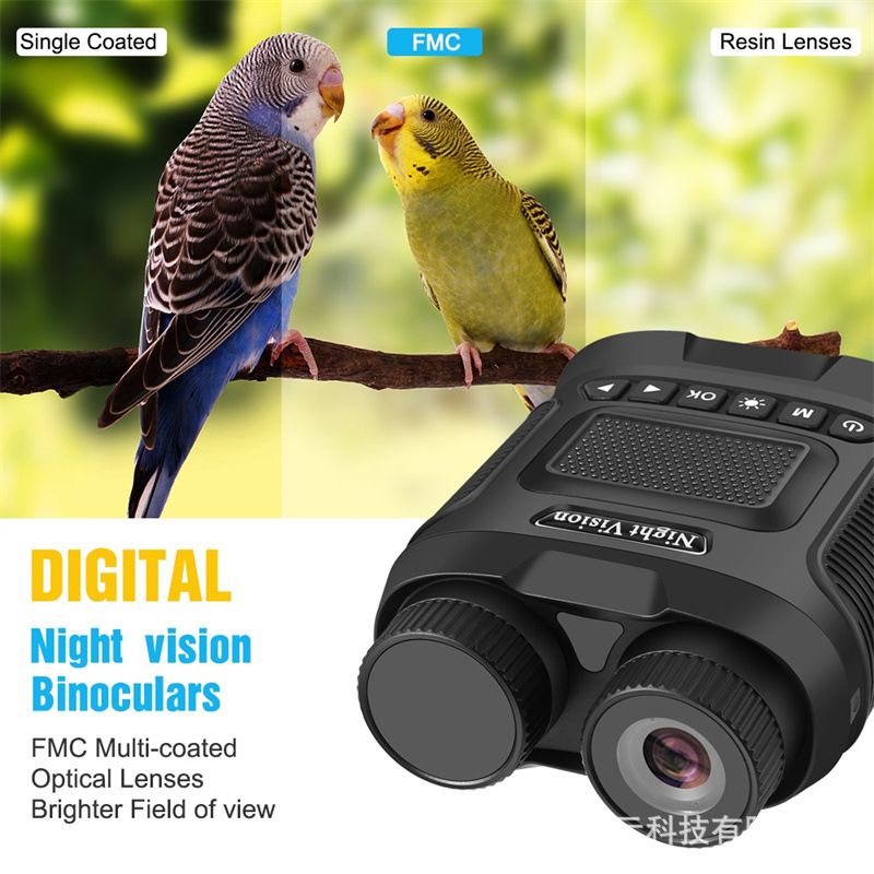 DT29 Noční vidění dalekohled 850nm infračervený 1080P HD 8X digitální zoom pro pozorování divoké přírody v exteriéru