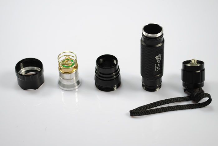 **UltraFire WF-501B LED svítilna 1300 lumenů, 5 režimů – Odolná, USB dobíjení, Outdoor, Profesionál**