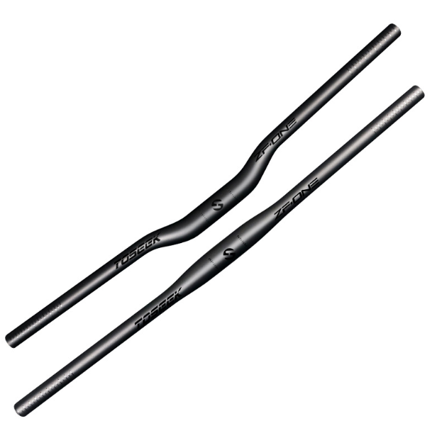 TOSEEK ZF-ONE MTB Karbonové řídítka 31.8mm Lehké Matná černá 580mm 760mm Ergonomický design Prémiová kvalita