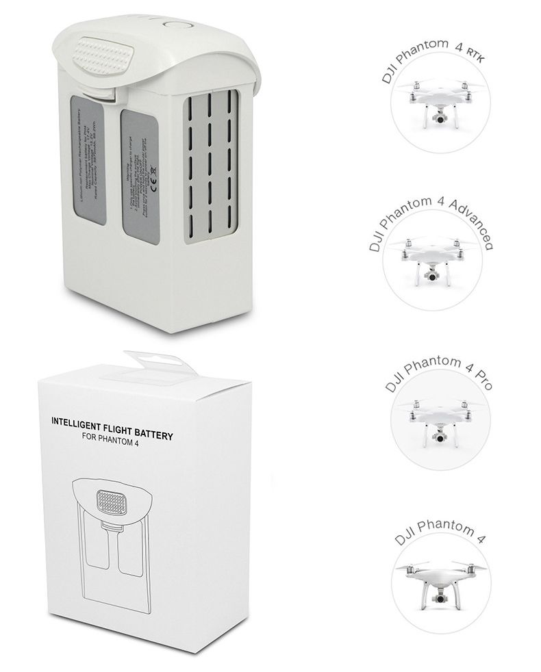 DJI Phantom 4 Series 15.2V 5870mAh Li-Po baterie s vysokou kapacitou, lehká, rychlé nabíjení pro FPV kvadrokoptéru