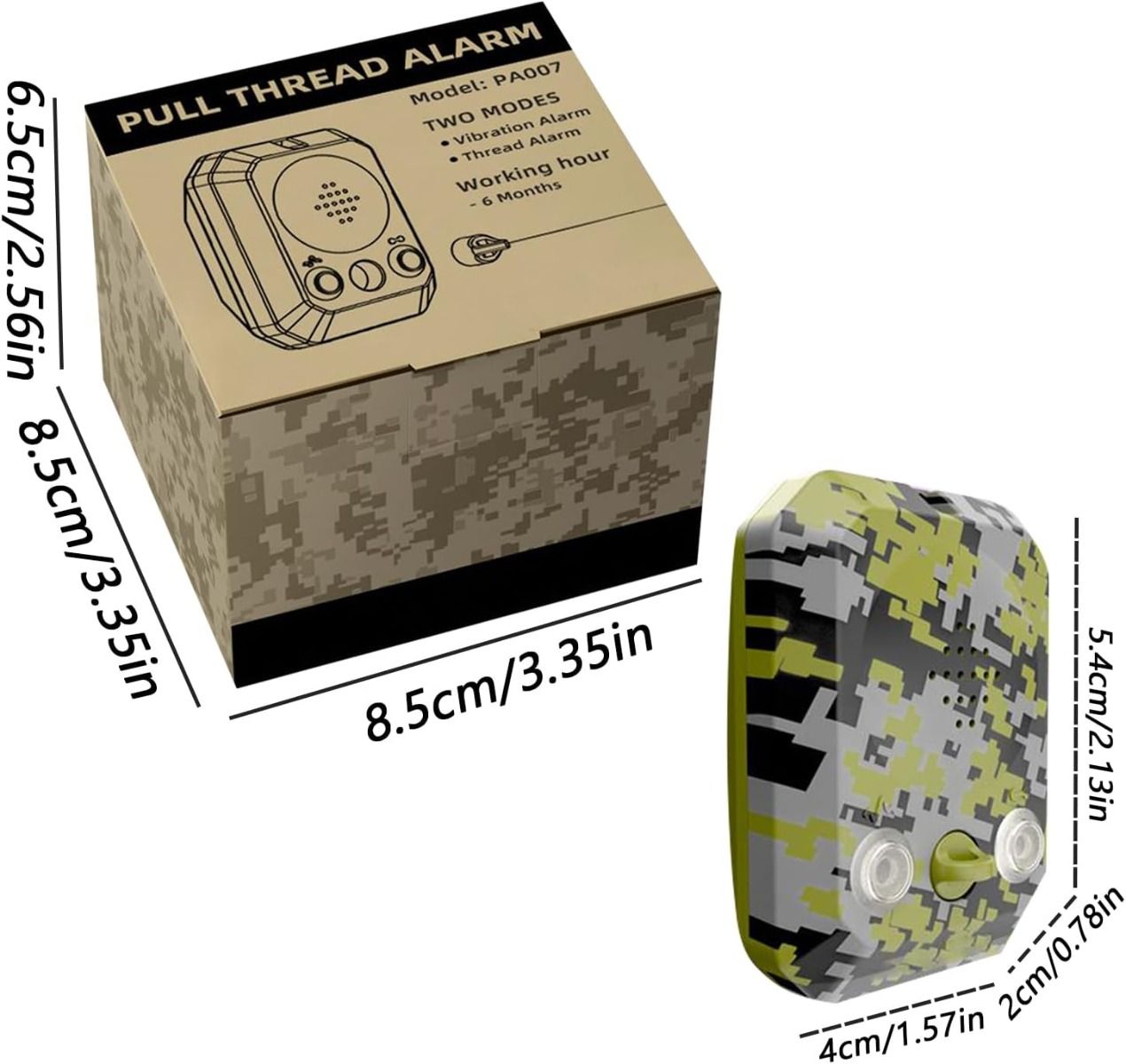 Zabezpečte se! Perimetrický alarm 120dB: Vodotěsný venkovní pro kemping, survival, majetek.