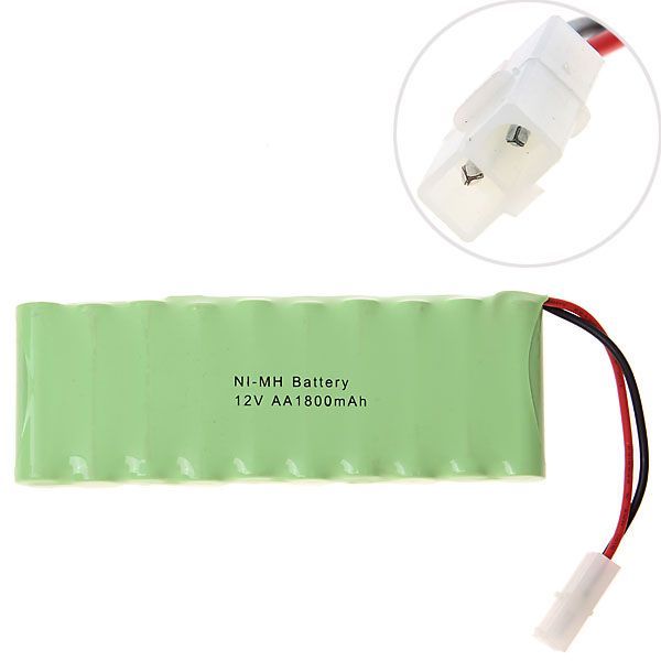 Ekologický 12V AA 1800mAh Ni-MH nabíjecí bateriový blok pro odolné autíčko a napájení dálkového ovládání