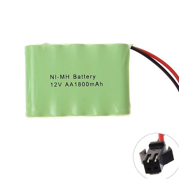 Eko-friendly 12V AA 1800mAh Ni-MH SM zástrčka dobíjecí bateriový set pro hračky a gadgety s vysokým výkonem a kapacitou