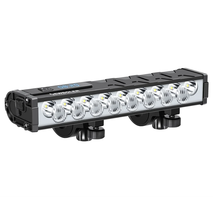 NITEBEAM 10000 lumenů ultra-jasné přední světlo na kolo, vodotěsné, nabíjení přes USB, pro bezpečnost na MTB a silniční cyklistiku