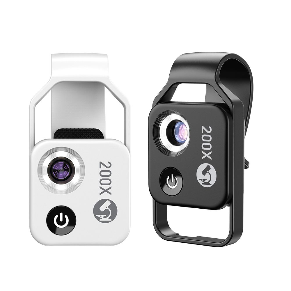 APEXEL 200x Zvětšení Objem Objektivu s CPL LED Světlem pro iPhone/Samsung – Přenosný Mikroskop pro Detailní Makro Foto