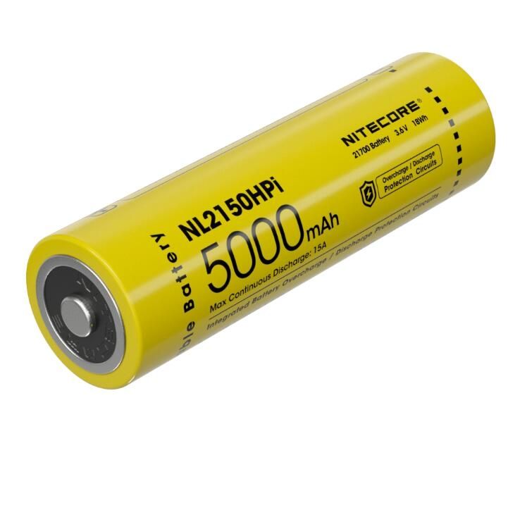 NITECORE NL2150HPi 5000mAh 21700 dobíjecí Li-ion baterie | Vysoký výkon a dlouhá výdrž pro zařízení!