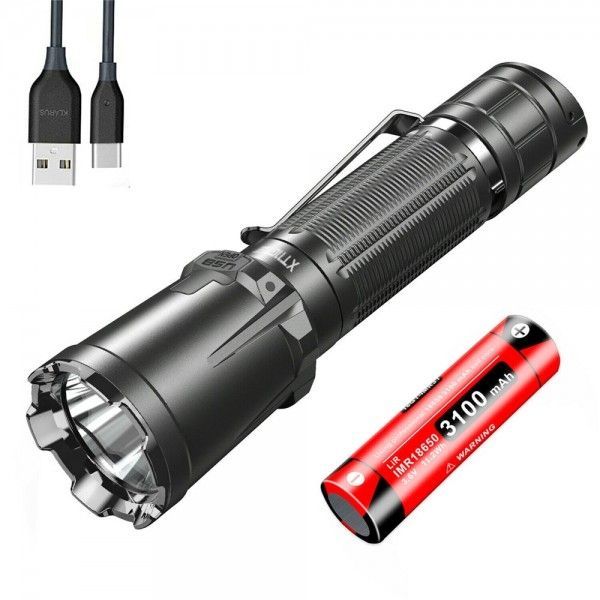 Klarus XT11GT PRO V2.0 USB-C nabíjecí svítilna 3300 lumenů taktické světlo pro venkovní a nouzové použití
