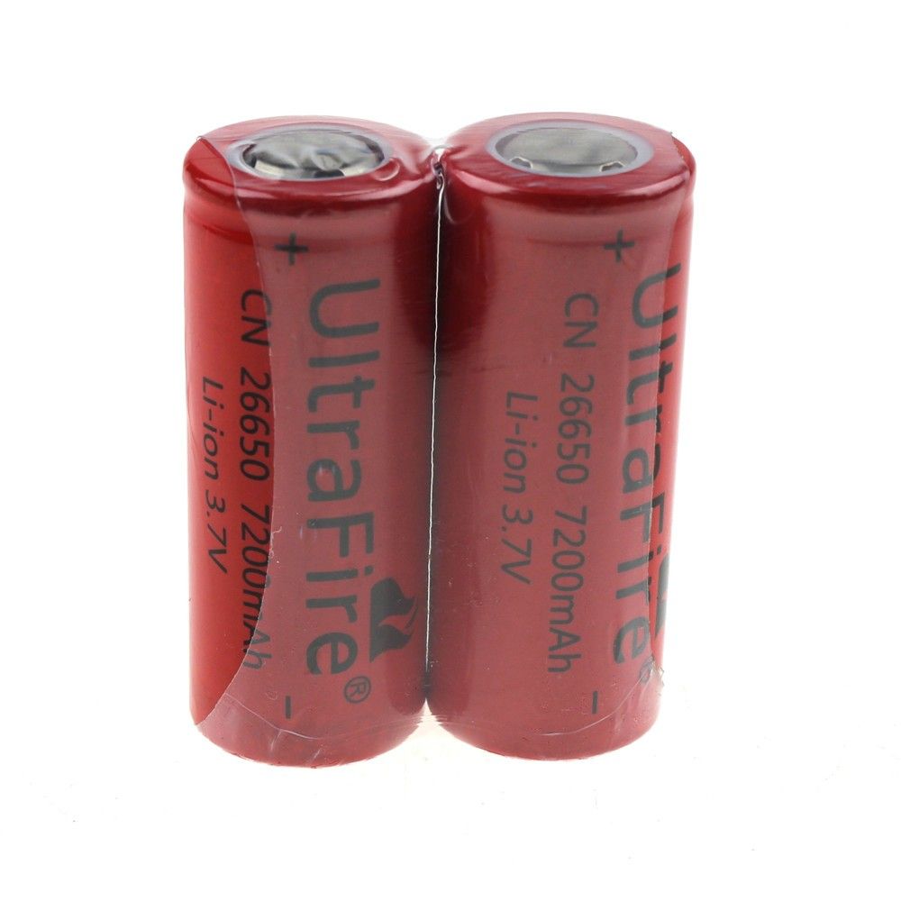 **UltraFire CN 26650 3.7V 7200mAh Dobíjecí Li-ion Baterie | Vysoká Kapacita pro Svítilny, Vaping | Dlouhá Výdrž**