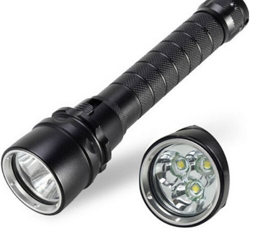 UltraFire 6000 lumenů Vodotesná potápěčská svítilna 100M, robustní eloxovaná hliníková slitina pro dobrodružství