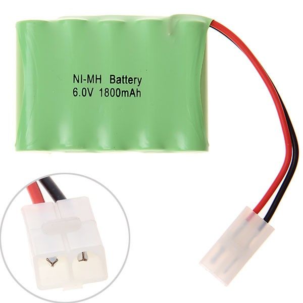 Ni-MH AA 6V 1800mAh bateriový blok s velkým bílým konektorem