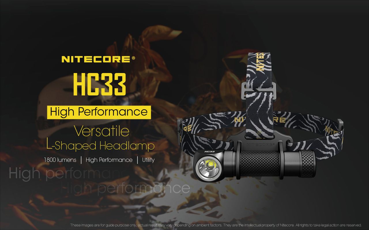 Nitecore HC33 XHP35 LED Světlomet 1800 lumenů | Venkovní & Kempingové Hands-Free Osvětlení