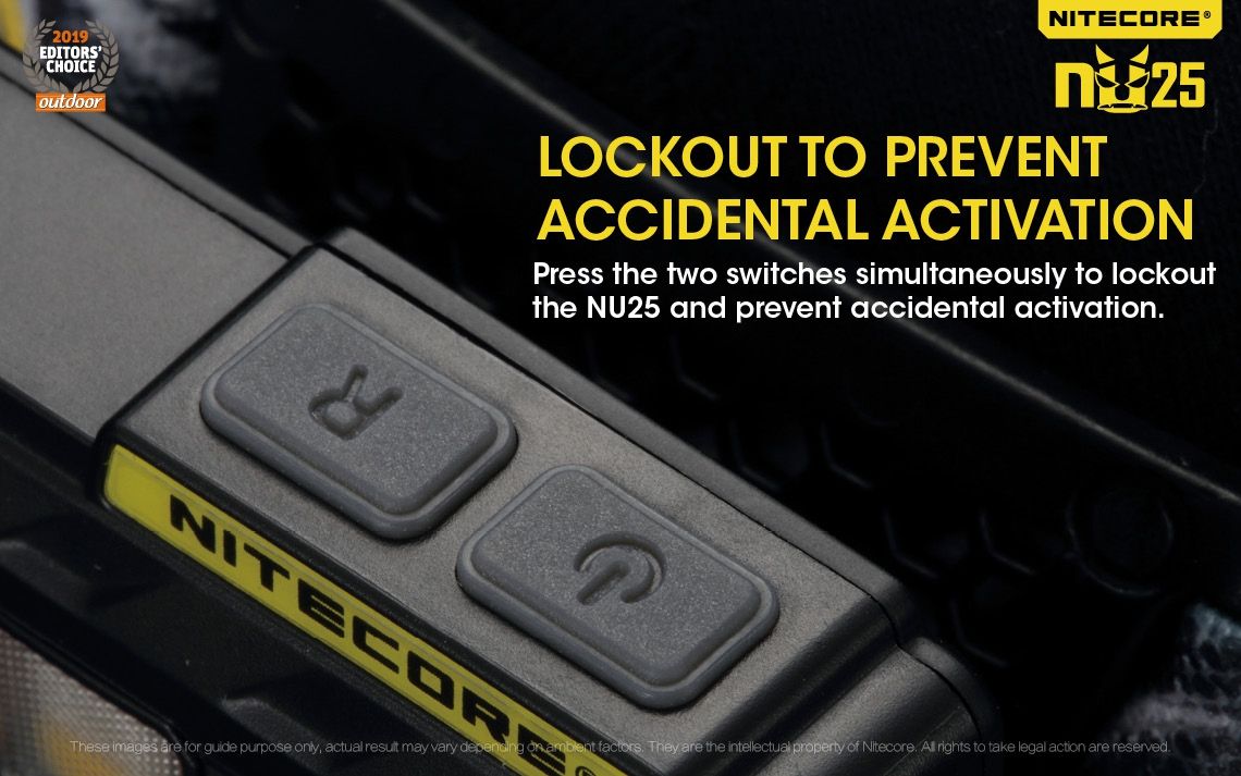 Nitecore NU25 XP-G2 S3 LED svítilna – 360 lumenů, nabíjecí, outdoorové osvětlení, lehký světlomet