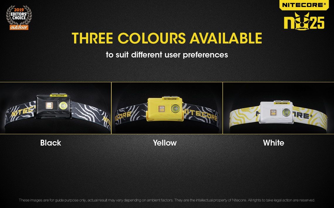 Nitecore NU25 XP-G2 S3 LED svítilna – 360 lumenů, nabíjecí, outdoorové osvětlení, lehký světlomet