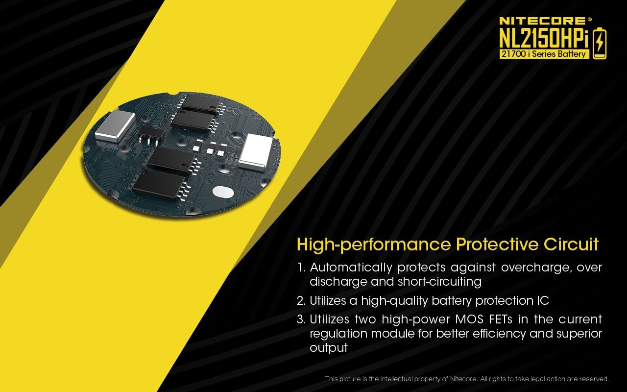 NITECORE NL2150HPi 5000mAh 21700 dobíjecí Li-ion baterie | Vysoký výkon a dlouhá výdrž pro zařízení!