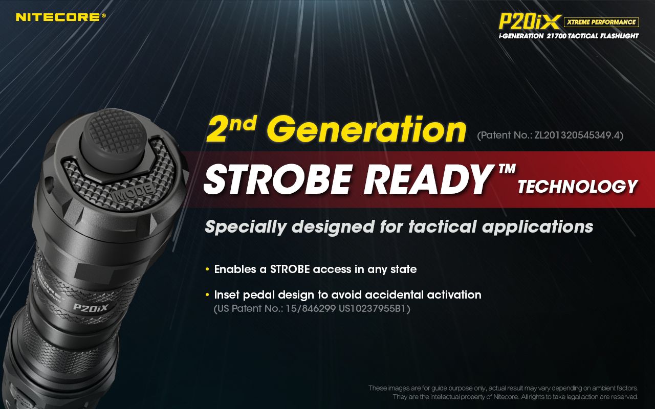 Nitecore P20iX 4000lm taktická svítilna, USB-C, odolná outdoorová svítilna s jasnými LEDkami!