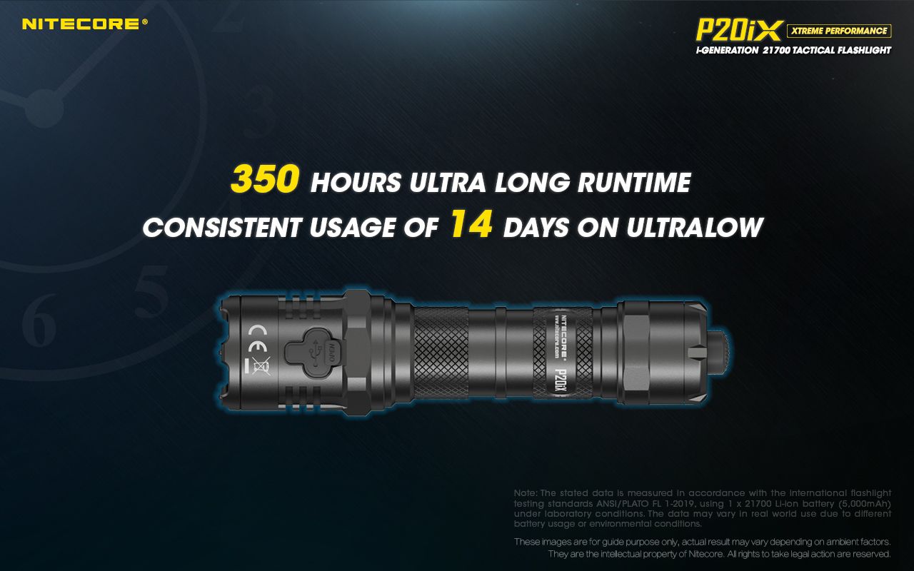 Nitecore P20iX 4000lm taktická svítilna, USB-C, odolná outdoorová svítilna s jasnými LEDkami!