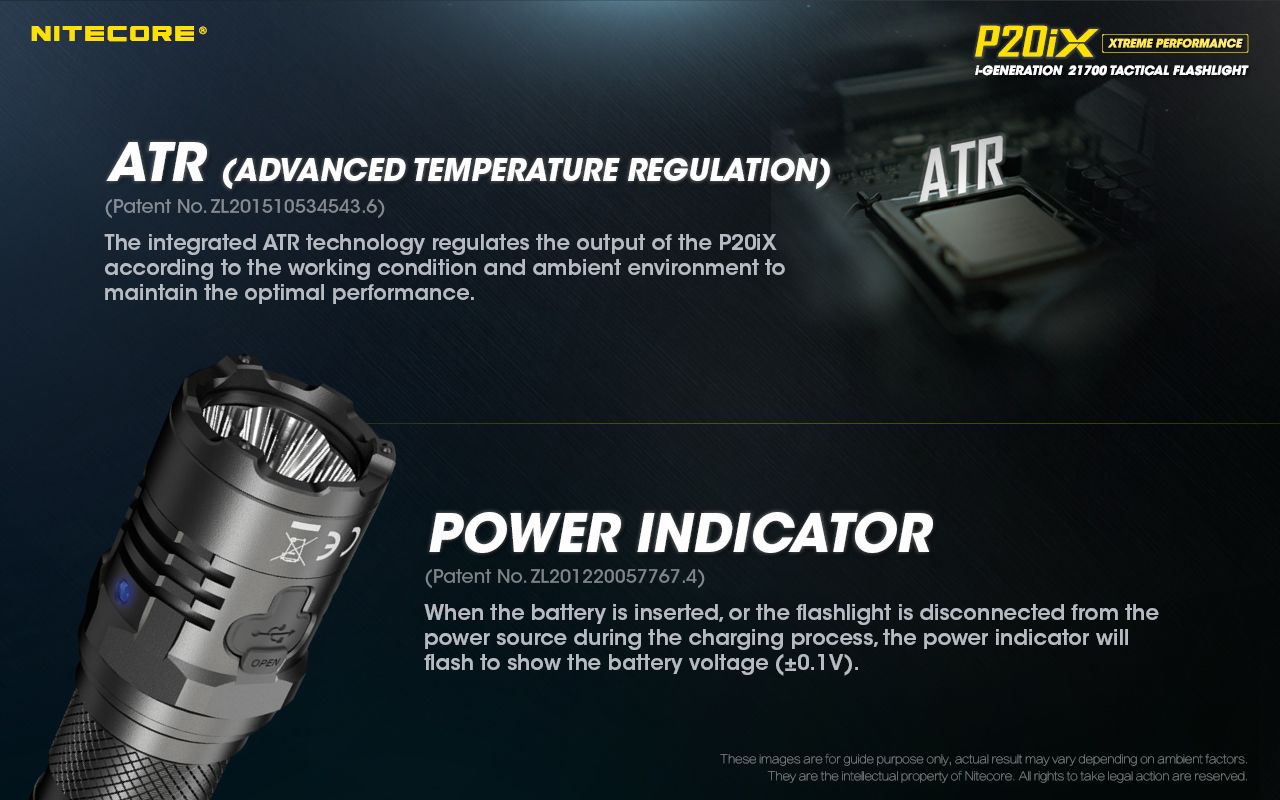 Nitecore P20iX 4000lm taktická svítilna, USB-C, odolná outdoorová svítilna s jasnými LEDkami!