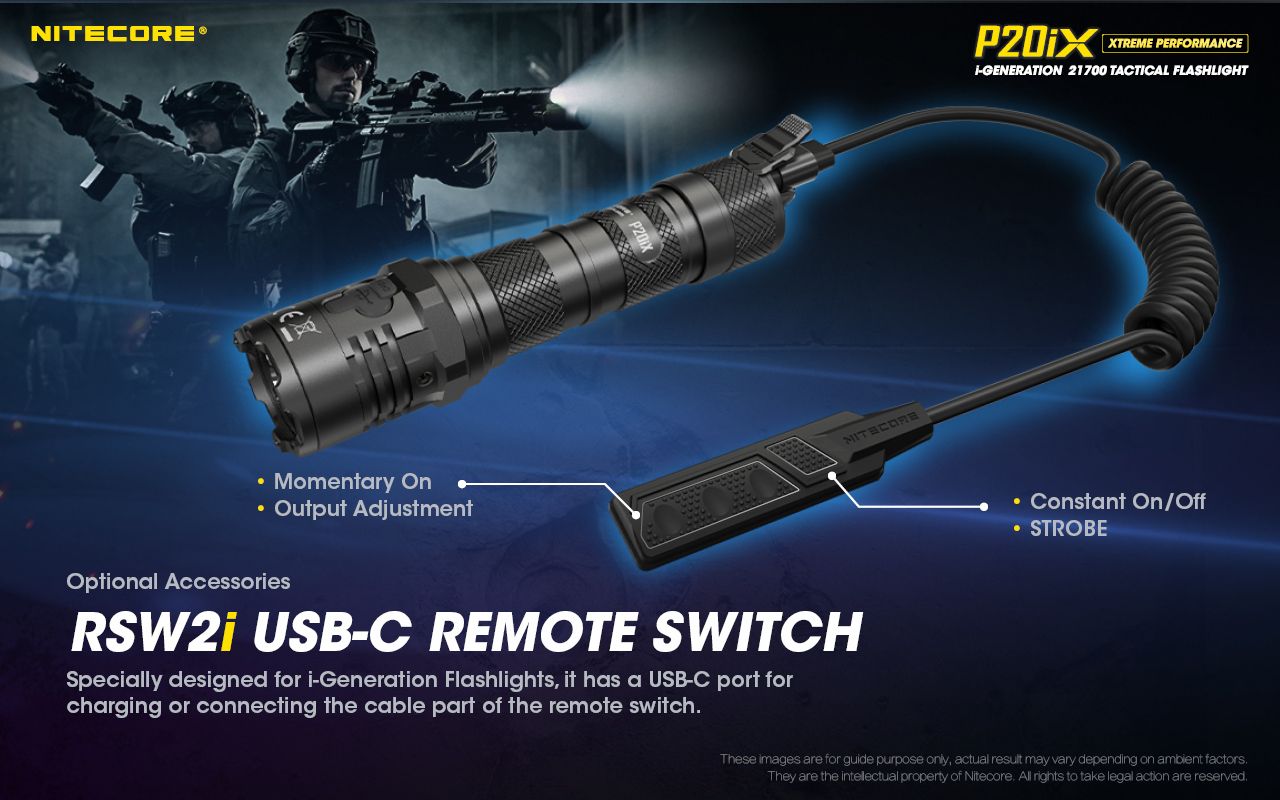 Nitecore P20iX 4000lm taktická svítilna, USB-C, odolná outdoorová svítilna s jasnými LEDkami!