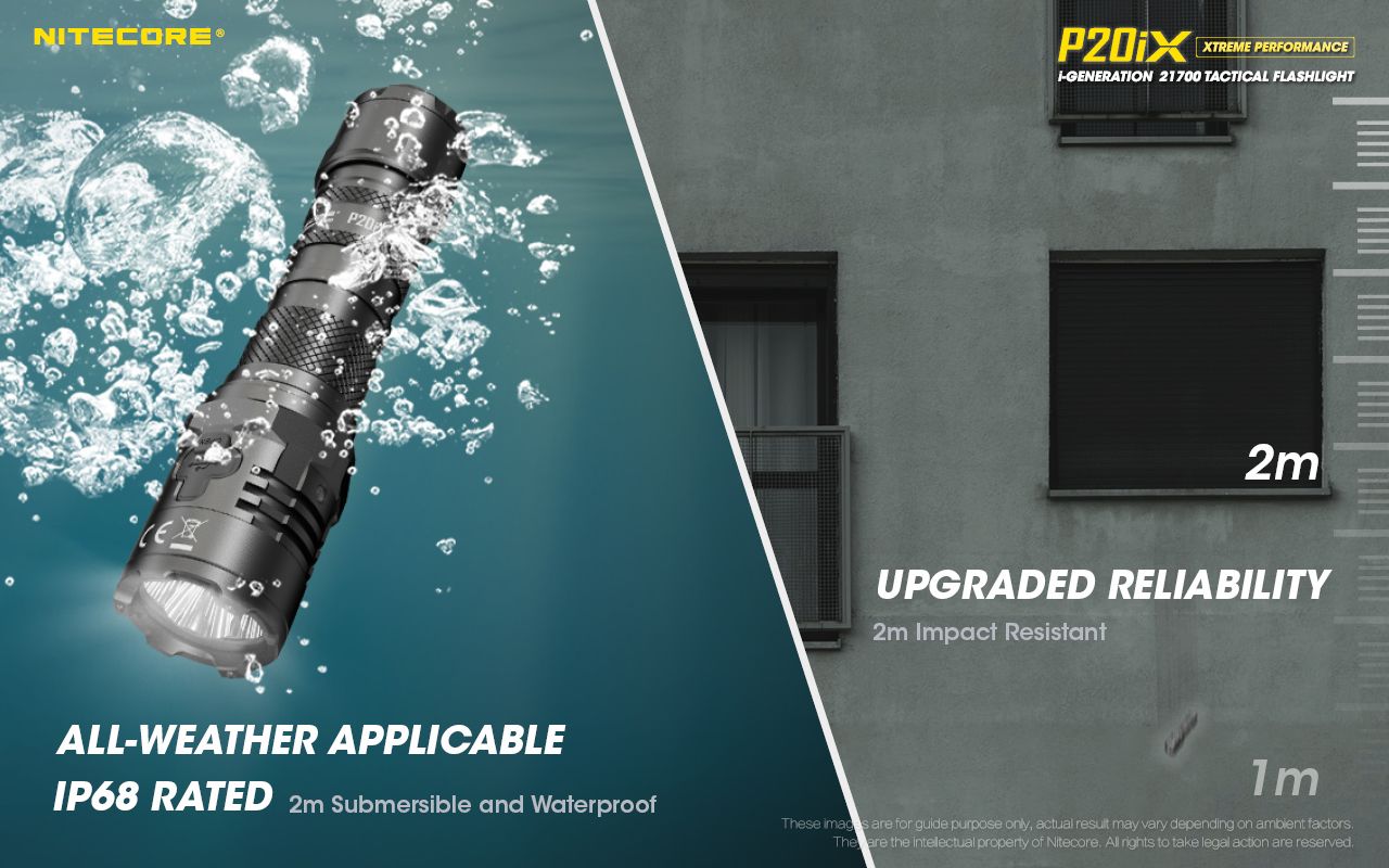 Nitecore P20iX 4000lm taktická svítilna, USB-C, odolná outdoorová svítilna s jasnými LEDkami!