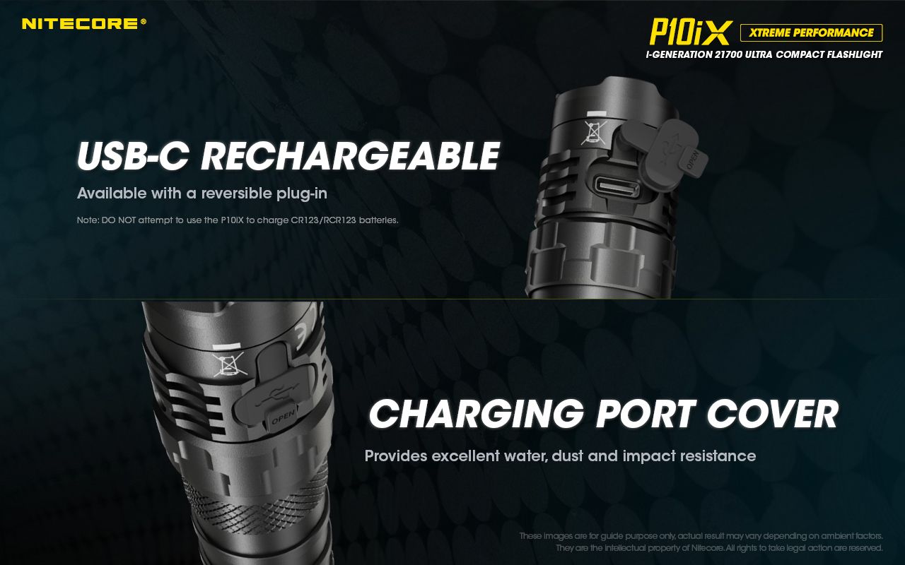 Nitecore P10iX LED svítilna 4000 lumenů – Výkonná outdoorová taktická svítilna, spolehlivá!