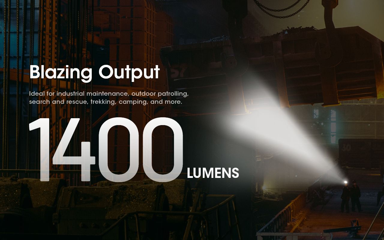 Nitecore NU50 1400 lumenů LED Čelovka – Lehká, Dobíjecí, Spolehlivá pro Outdoor i Cyklistiku