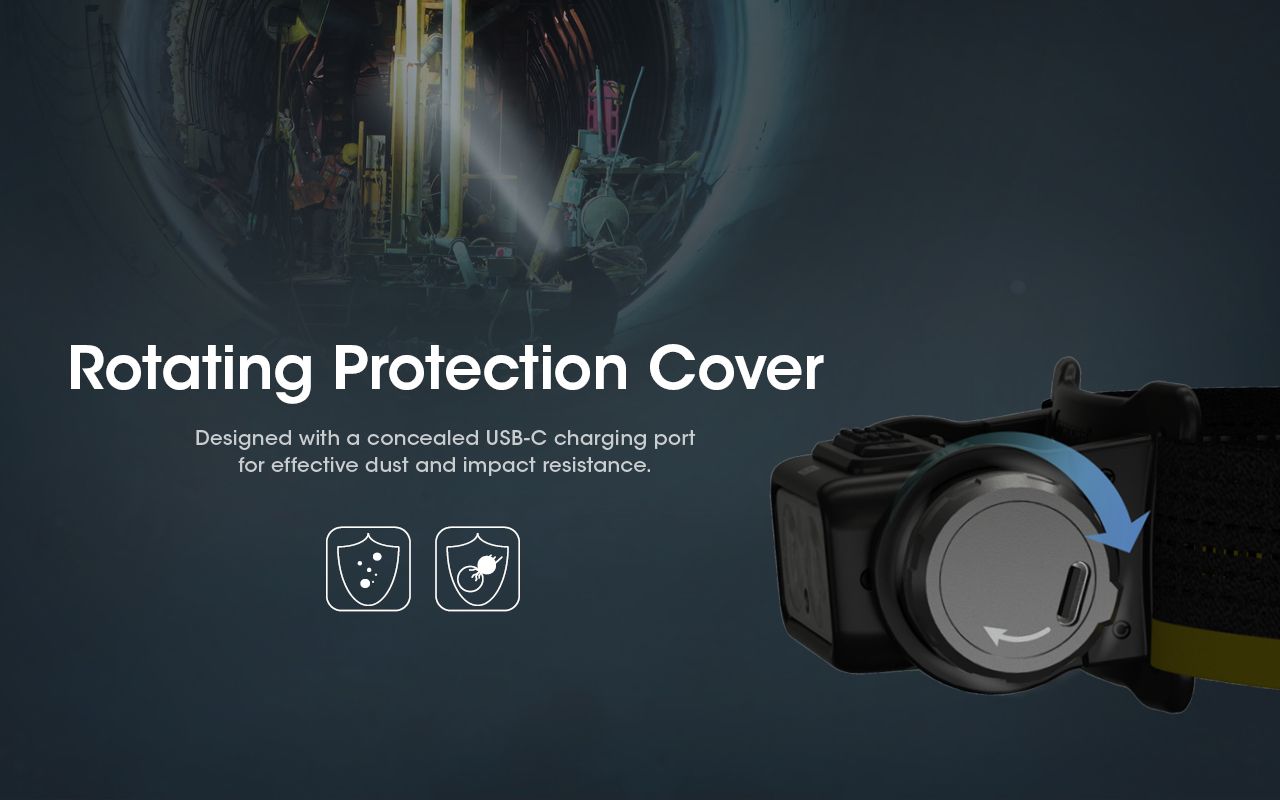 Nitecore NU50 1400 lumenů LED Čelovka – Lehká, Dobíjecí, Spolehlivá pro Outdoor i Cyklistiku